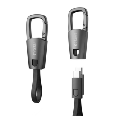 Tech-Protect - Tech-Protect USB-C till USB-C Kabel Nyckelring 60W - Iron Grå