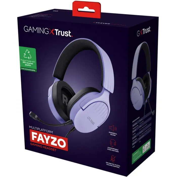 Trust - Trust Fayzo Gaming Hörlurar Eco - Lila