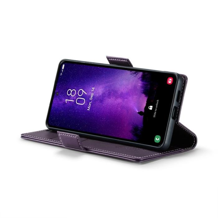 Caseme - CASEME Plånboksfodral Konstläder till Samsung Galaxy S24 FE - Lila