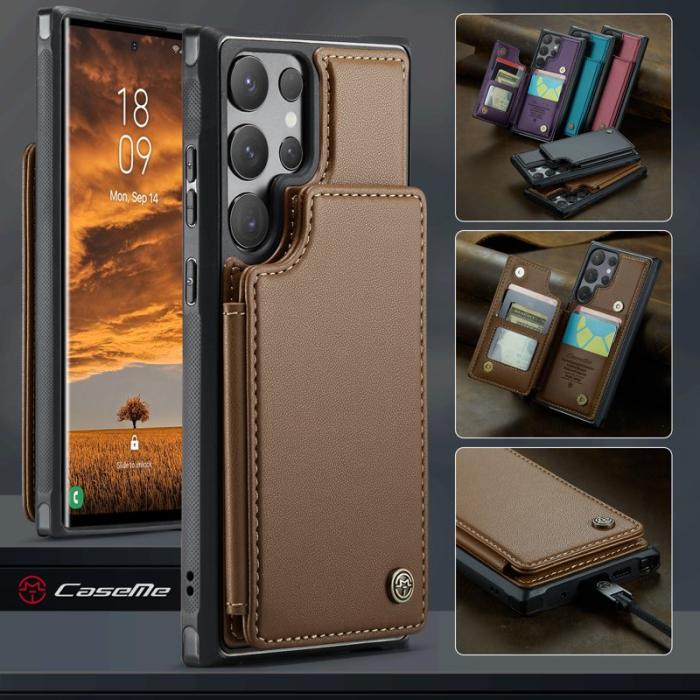 Caseme - CASEME C22 Fodral för Samsung Galaxy S25 Ultra - Brun