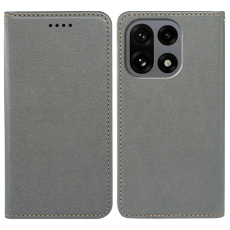 A-One Brand - OnePlus 15 Plånboksfodral RFID Blocking Closure Läder - Grå