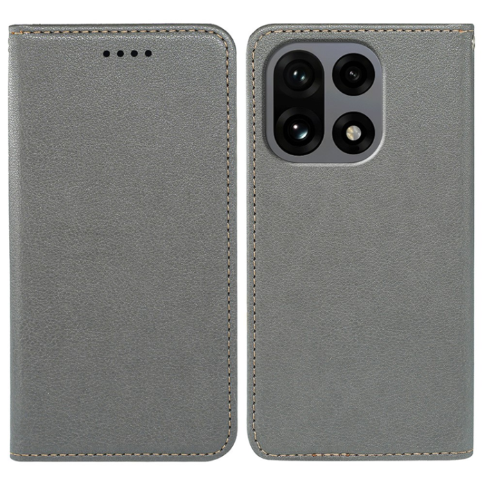 A-One Brand - OnePlus 15 Plånboksfodral RFID Blocking Closure Läder - Grå