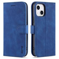 AZNS - AZNS iPhone 15 Plus Pl&aring;nboksfodral St&auml;ll Konstl&auml;der - Bl&aring;