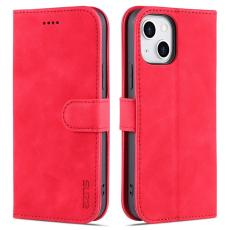AZNS - AZNS iPhone 15 Plus Pl&aring;nboksfodral St&auml;ll Konstl&auml;der - R&ouml;d