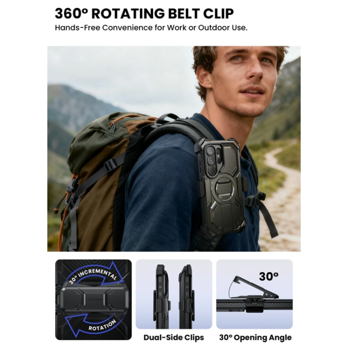 SupCase - SupCase Mobilskal För Galaxy S26 Ultra Magsafe IBLSN Armorbox Clip