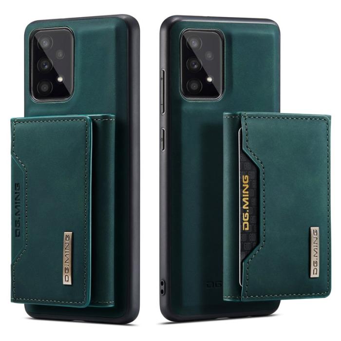 DG.MING - DG.MING 2-in-1 Konstläder Plånboksfodral Samsung A53 5G Grön