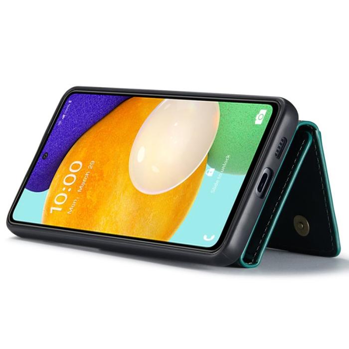 DG.MING - DG.MING 2-in-1 Konstläder Plånboksfodral Samsung A53 5G Grön