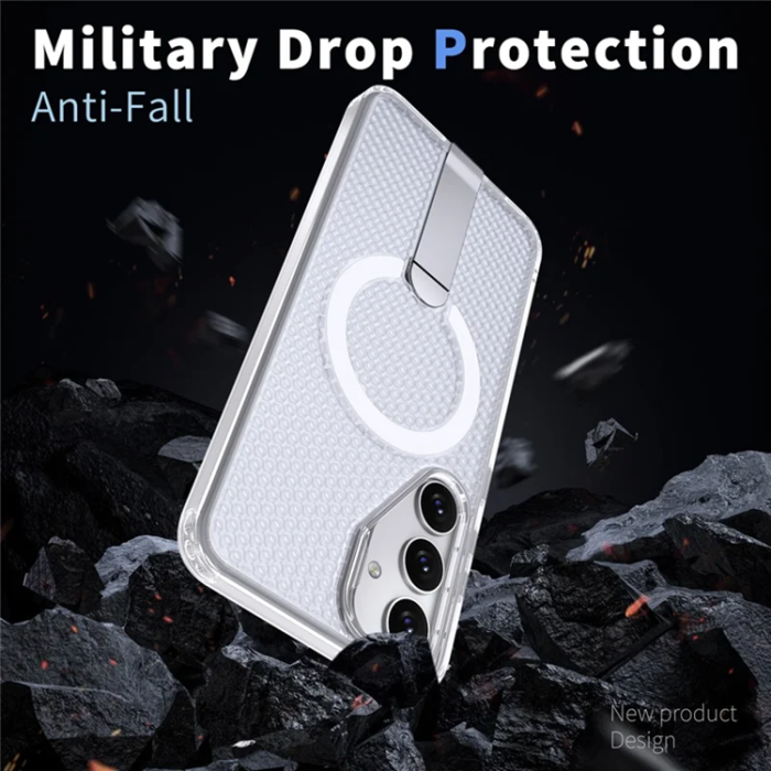 A-One Brand - Mobilskal till Galaxy S25 FE Magsafe Grid Texture