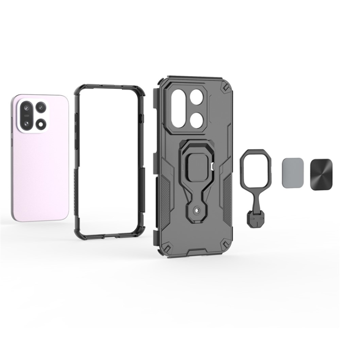 A-One Brand - OnePlus 15 5G Mobilskal Rotatable Ring Kickstand - Blå