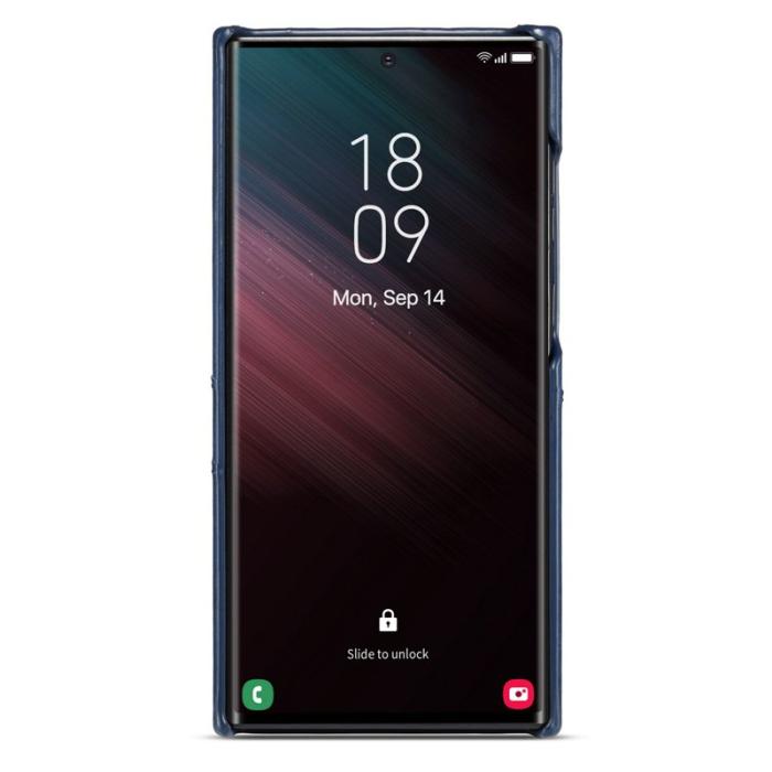 FIERRE SHANN - FIERRE SHANN Samsung Galaxy S25 Ultra Fodral - Waxy KonstLäder - Blå