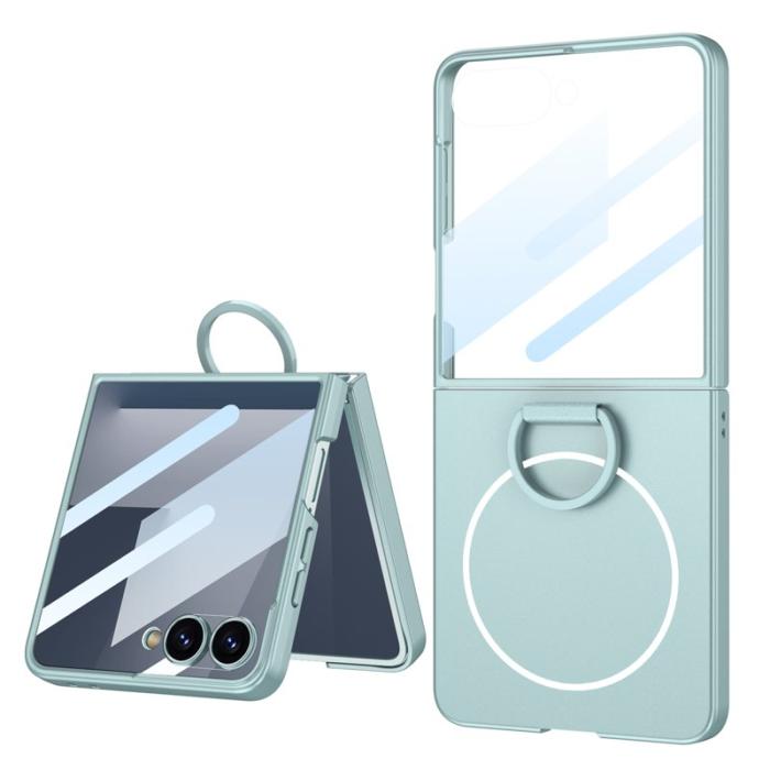 GKK - GKK Samsung Galaxy Z Flip7 Fodral - Magnetiskt PC - Grön