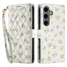 A-One Brand - Galaxy S25 Plus - S24 Plus Plånboksfodral Rhombic Floral A5