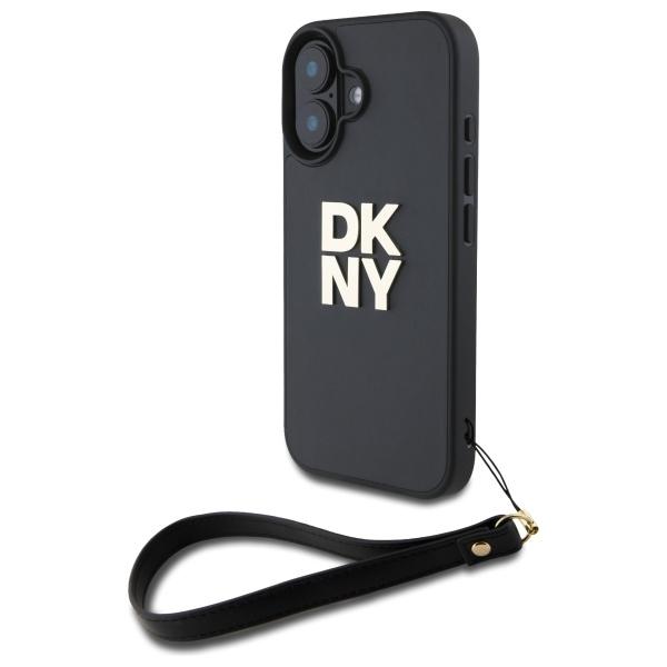DKNY Mobilskal till iPhone 16 Wrist Strap Stock Logo - Svart | 2353 | AlltMobil
