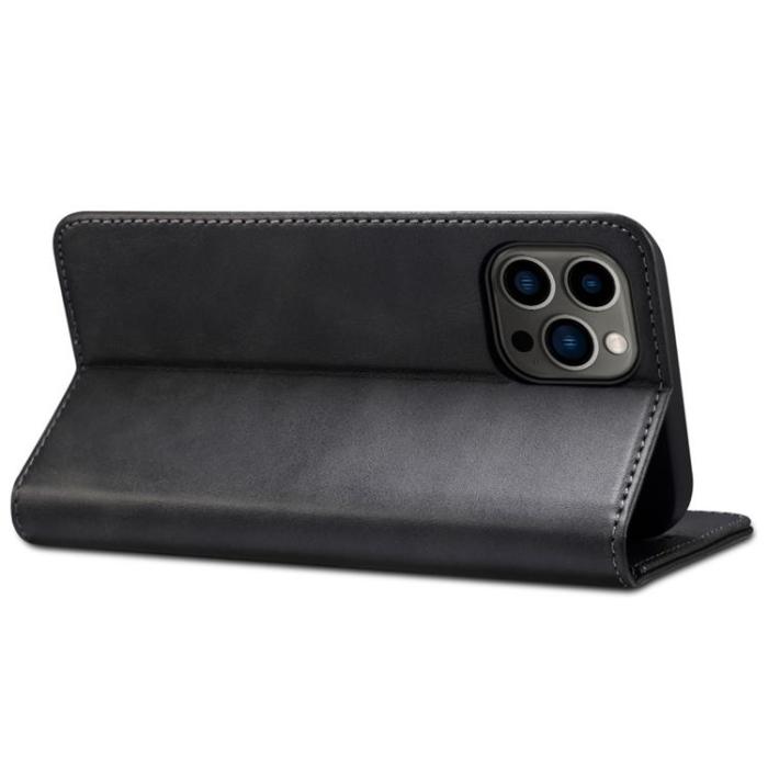 SUTENI - SUTENI iPhone 14 Pro Plånboksfodral Magnetic Kickstand - Svart
