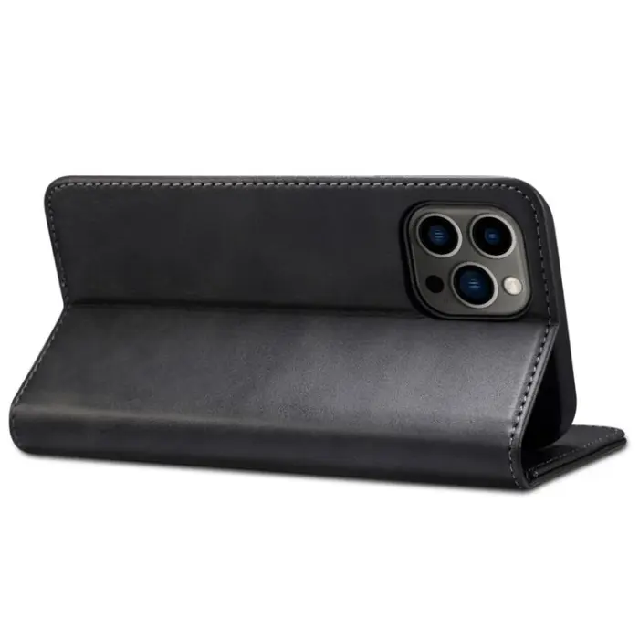 SUTENI - SUTENI iPhone 14 Pro Plånboksfodral Magnetic Kickstand - Svart