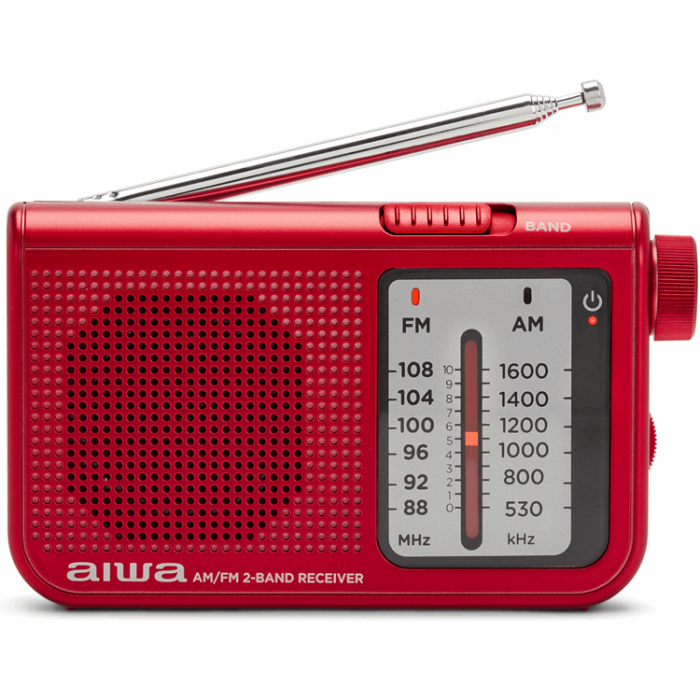 AIWA - AIWA Pocket Radio med FM/MW - Röd
