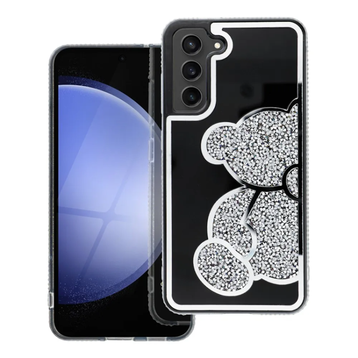 OEM - Galaxy S25 Mobilskal Teddy Bear - Silver