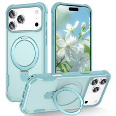 A-One Brand - iPhone 17 Pro Mobilskal MagSafe Kickstand Shockproof - Blå