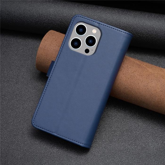 OEM - iPhone 15 Pro Max Plånboksfodral Zipper Flip - Blå