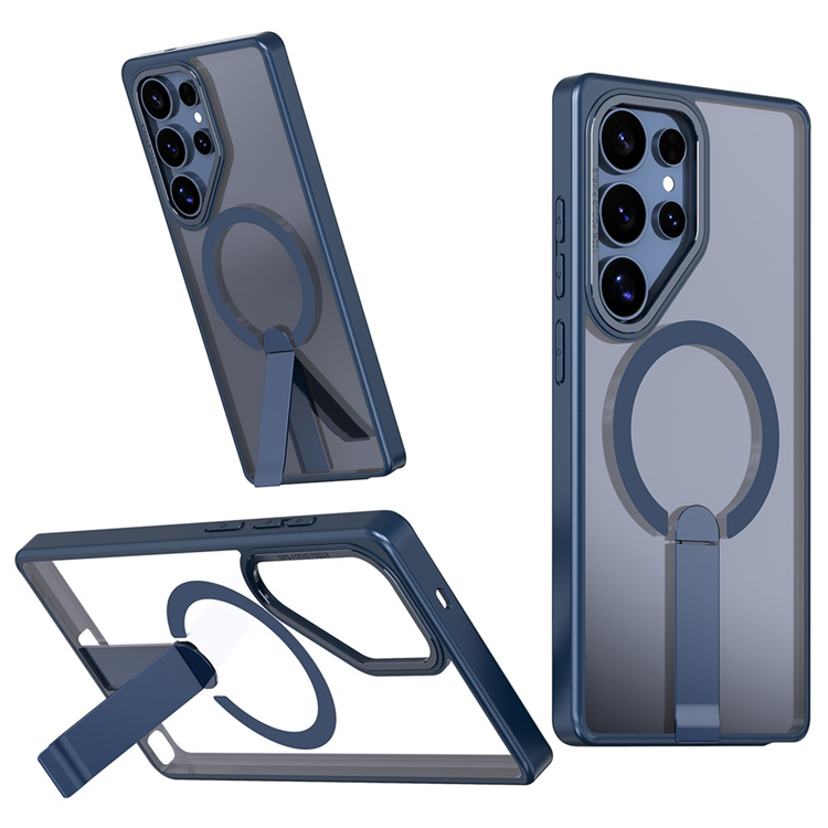 Galaxy S25 Ultra Mobilskal MagSafe Kickstativ Acrylic - Blå | 2353 | AlltMobil