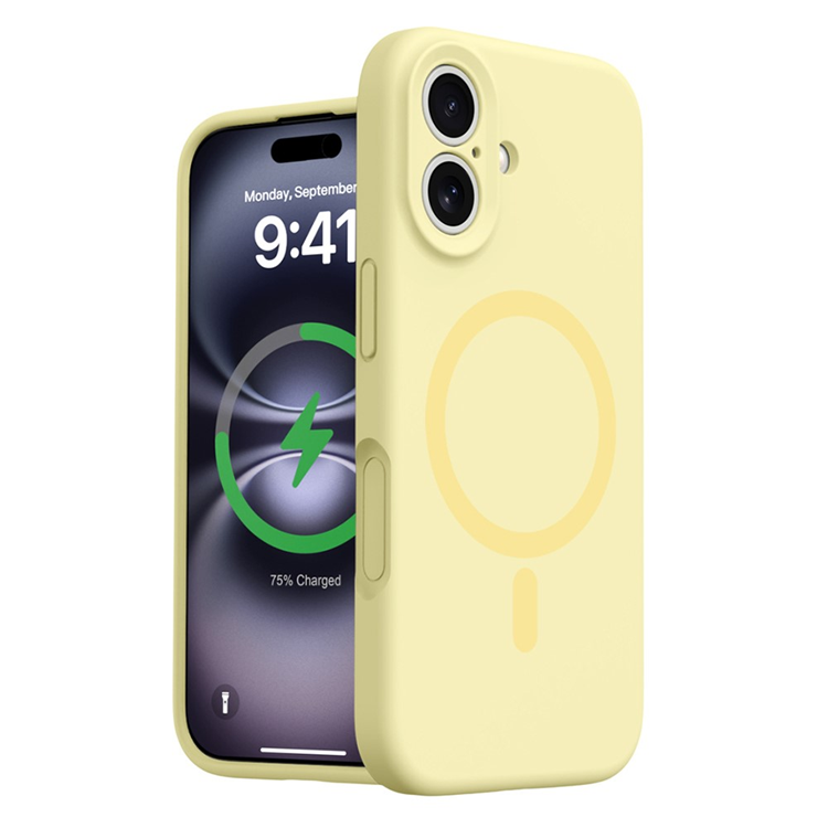 iPhone 16 Mobilskal MagSafe Precise Cutouts - Gul | 2353 | AlltMobil