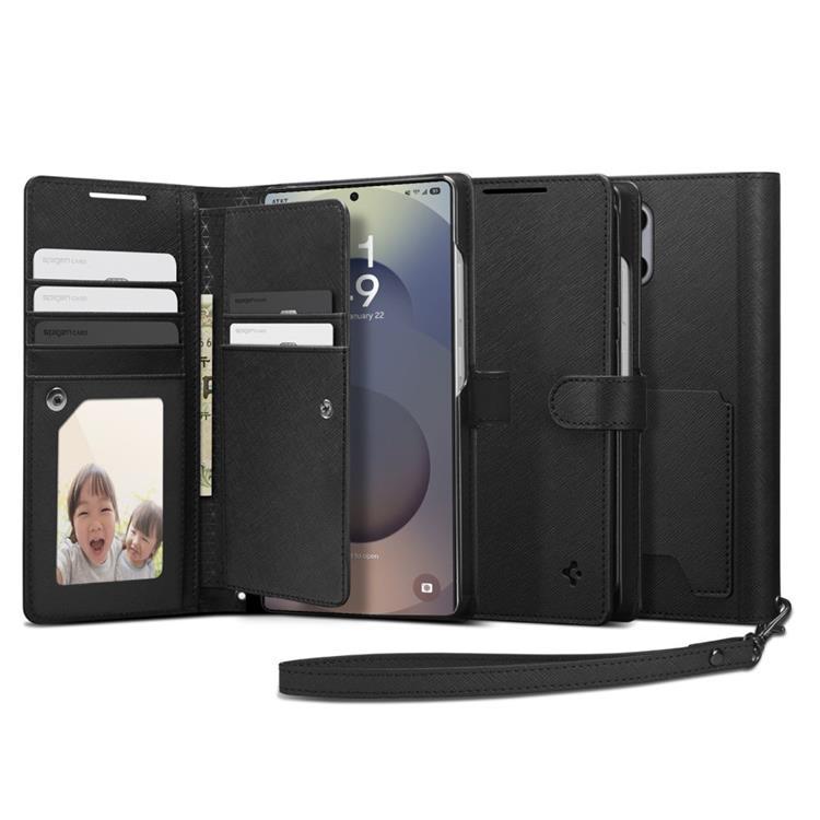 Spigen Galaxy S25 Ultra Plånboksfodral ”S” - Svart | 2353 | AlltMobil