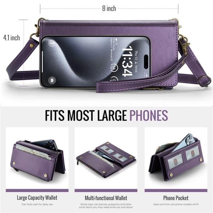 Caseme - CASEME Me10 Crossbody Väskor Zipper - Lila