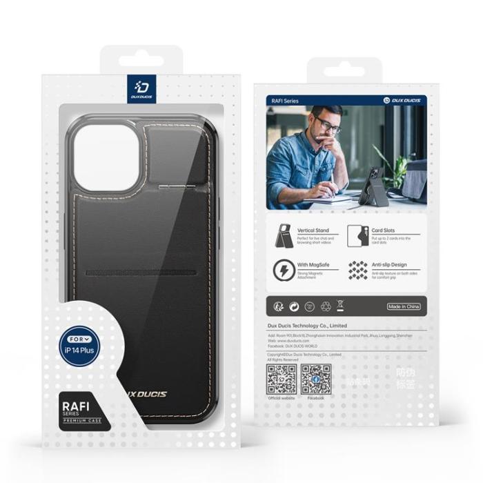 Dux Ducis - Dux Ducis iPhone 14 Plus Mobilskal Magsafe 3-i-1 RFID - Svart