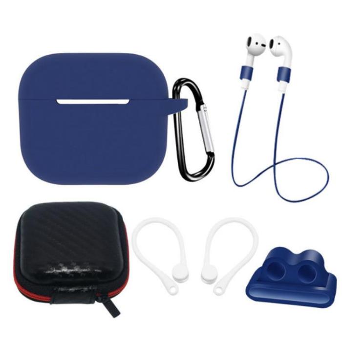 OEM - [5-Pack] Airpods 3 Tillbehör Set - Blå