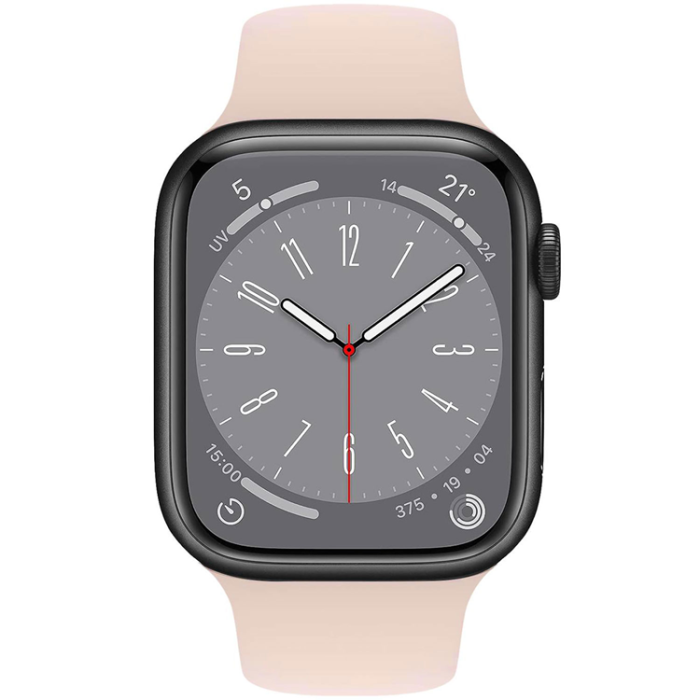 Celly - Celly Apple Watch (42/44/45mm) Armband Silikon - Rosa