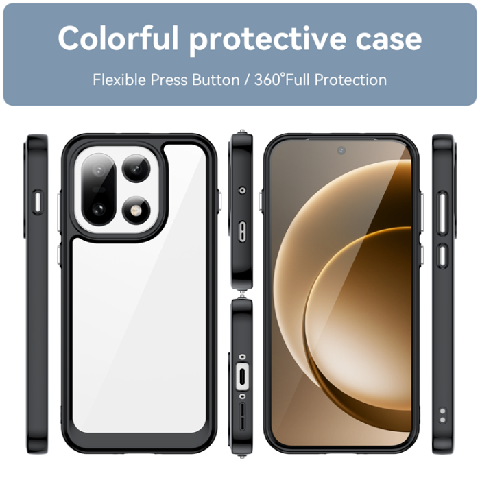 WANLONFENG - WANLONFENG OnePlus 15 Mobilskal Acrylic med Härdat Glas