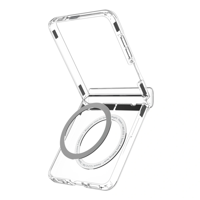 Spigen - Spigen Mobilskal För Galaxy Z Flip 8 Magsafe Ultra Hybrid Pro - Clear/Vit