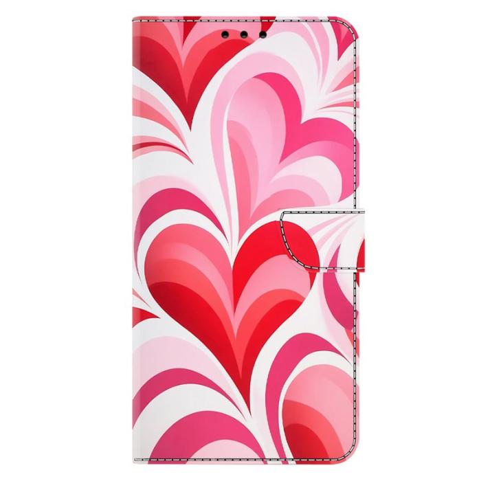 OEM - Samsung Galaxy S26 Fodral Ställning Mönstertryck PU Läder - Love