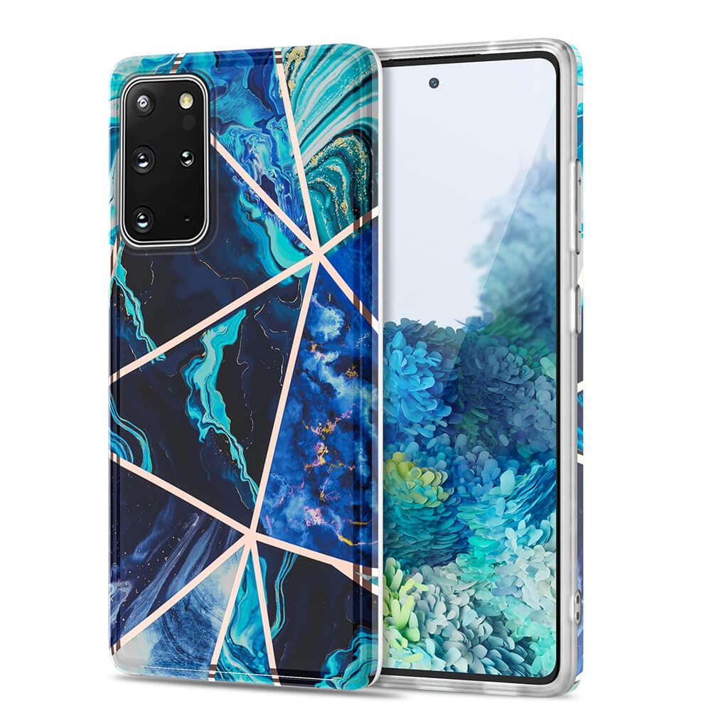 BOOM - Grid skal Galaxy S20 Plus - Blå Marmor | 2353 | AlltMobil