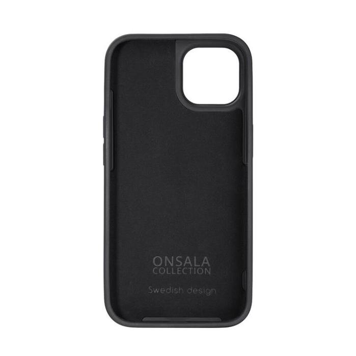 Onsala - ONSALA iPhone 14 Skal Silikon Chalk - Svart