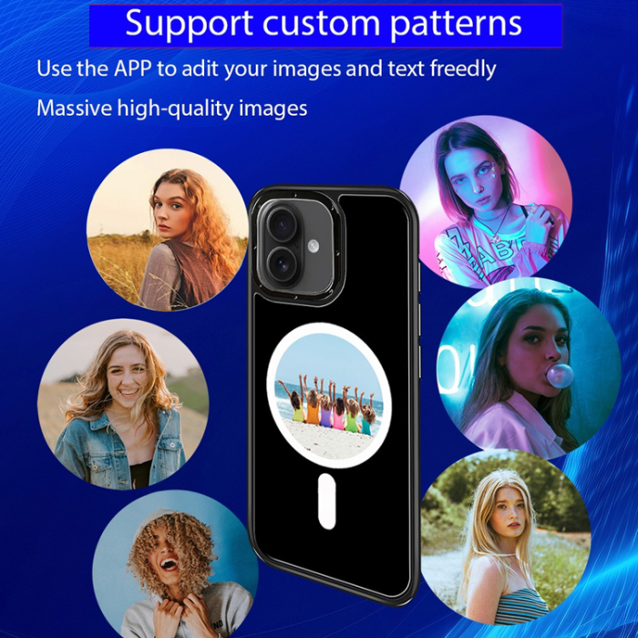 A-One Brand - iPhone 16 Mobilskal MagSafe E-Ink NFC 6-Färgad TPU + PC