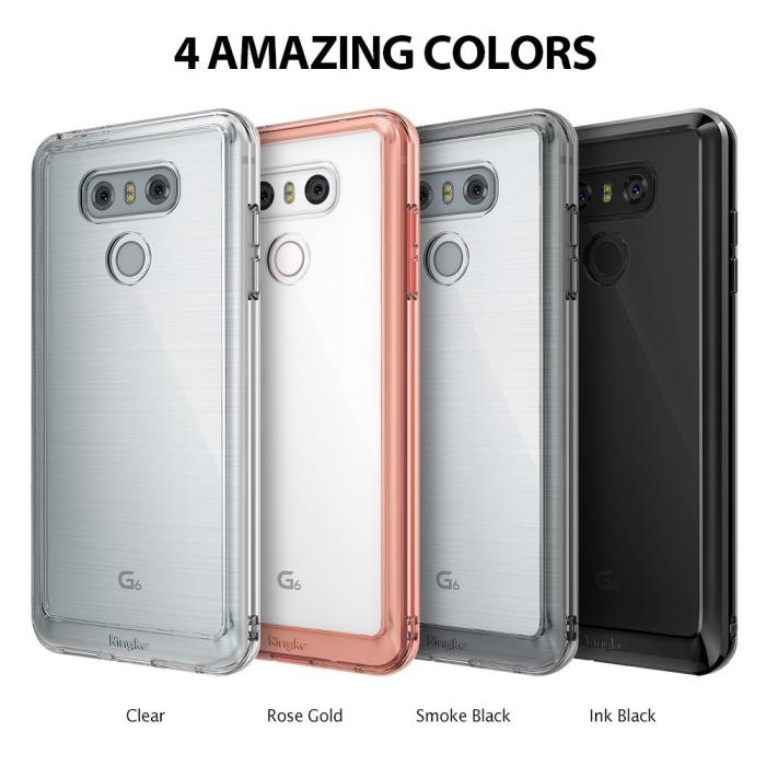 UTGATT5 - Ringke Fusion Shock Absorption Skal till LG G6 - Rose Gold