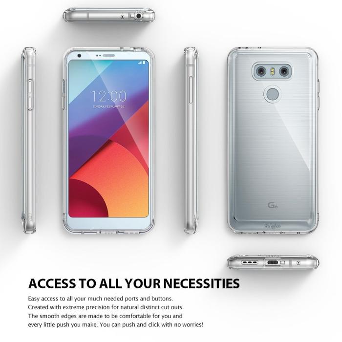 UTGATT5 - Ringke Fusion Shock Absorption Skal till LG G6 - Rose Gold