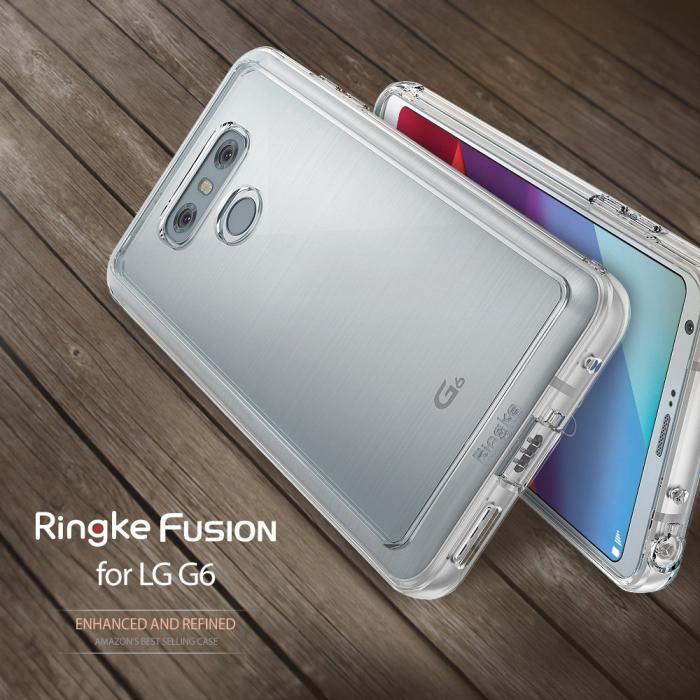 UTGATT5 - Ringke Fusion Shock Absorption Skal till LG G6 - Rose Gold