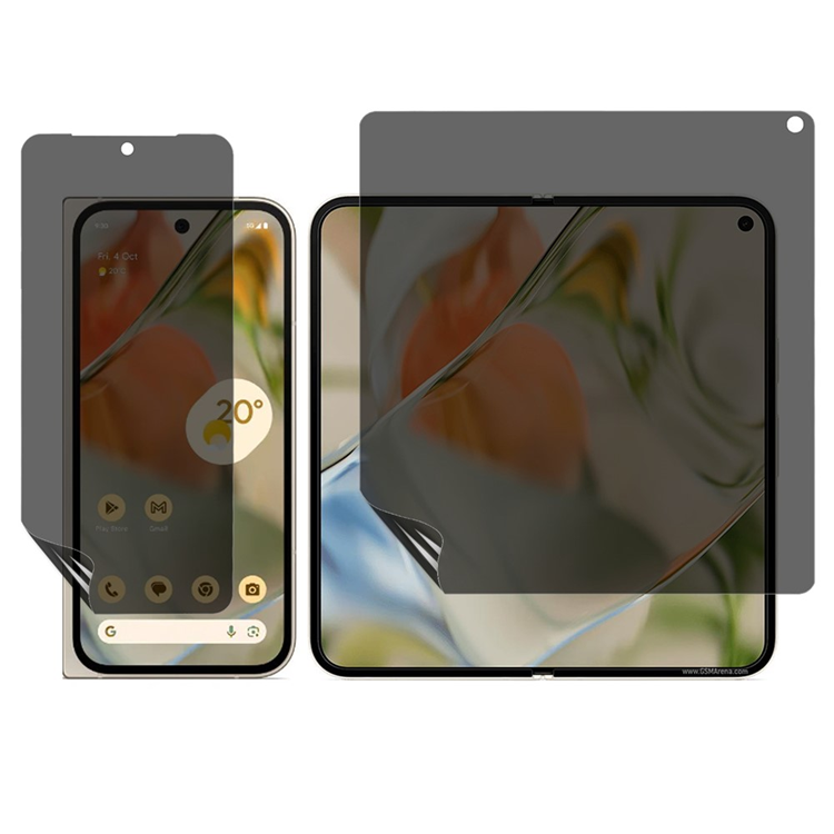 Google Pixel 10 Pro Fold Plastfilm Skärmskydd Privacy - Svart | 2353 | AlltMobil
