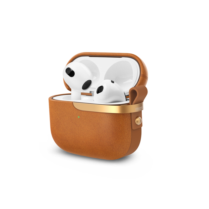 Moshi - Moshi Pebbo Luxe för AirPods 3 - Brun