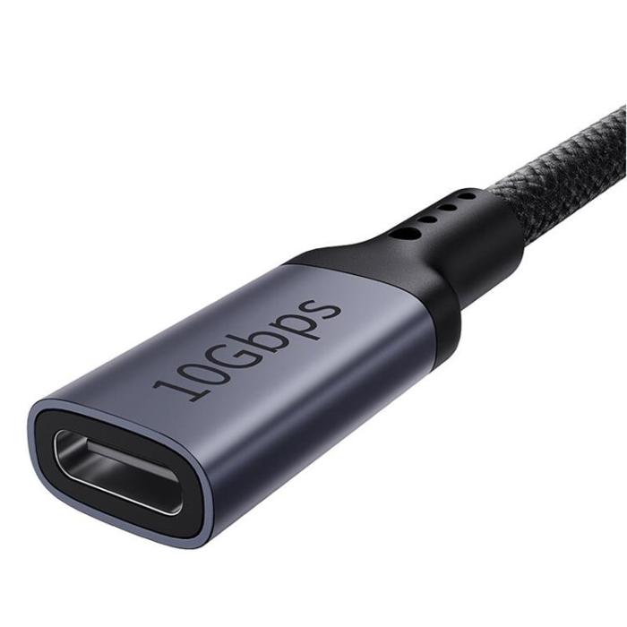 BASEUS - Baseus Förlängning Kabel USB-C Hane/USB-C Hona 0.5m - Svart