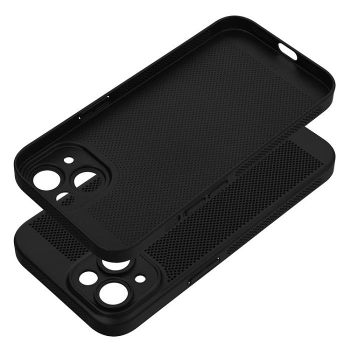 OEM - iPhone 15 Mobilskal Breezy - Svart