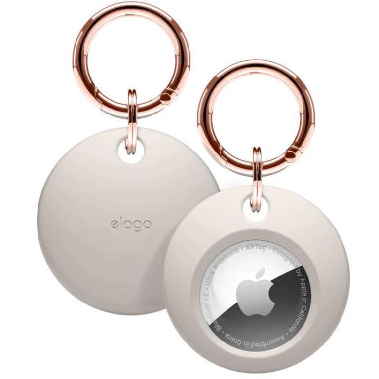 Elago Fodral med Nyckelring för AirTag - Ljusgrå | 264 | AlltMobil