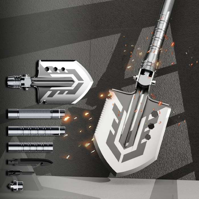 Wozinsky - Wozinsky överlevnad Bushcraft Spade Kniv Brytare Flinta Visselpipa Harpun