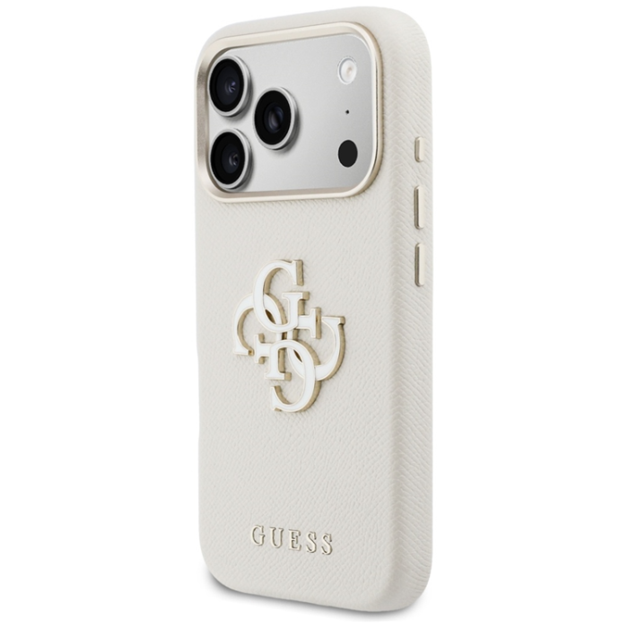 Guess - Guess Mobilskal iPhone 17 Pro Max FW Resin Logo - Beige