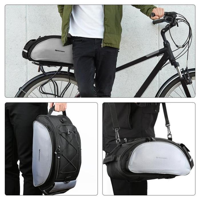 Wozinsky - Wozinsky Cykel bak Bagageväska med rem 13L