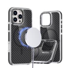 A-One Brand - iPhone 16 Pro Max Mobilskal MageSafe Fiber - Svart