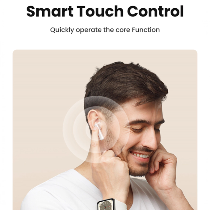 Ugreen - Ugreen HiTune T6 Trådlösa Hörlurar med USB-C kabel- Vit
