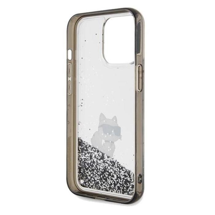 KARL LAGERFELD - KARL LAGERFELD iPhone 13 Pro Max Mobilskal Liquid Glitter Choupette